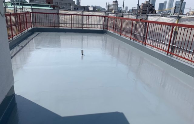 愛知県名古屋市西区　屋上防水工事　施工完了