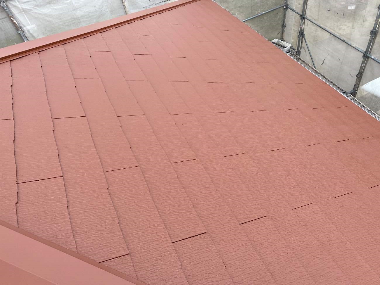 愛知県江南市　屋根塗装　施工完了