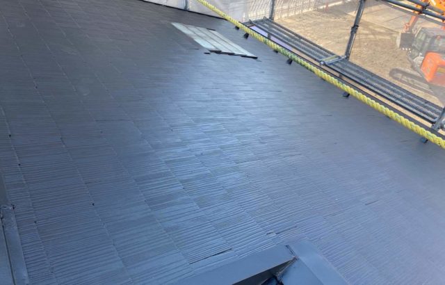 愛知県江南市　屋根塗装　施工完了