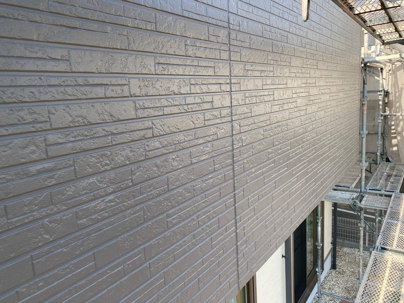 愛知県津島市　バルコニー外壁塗装　施工完了