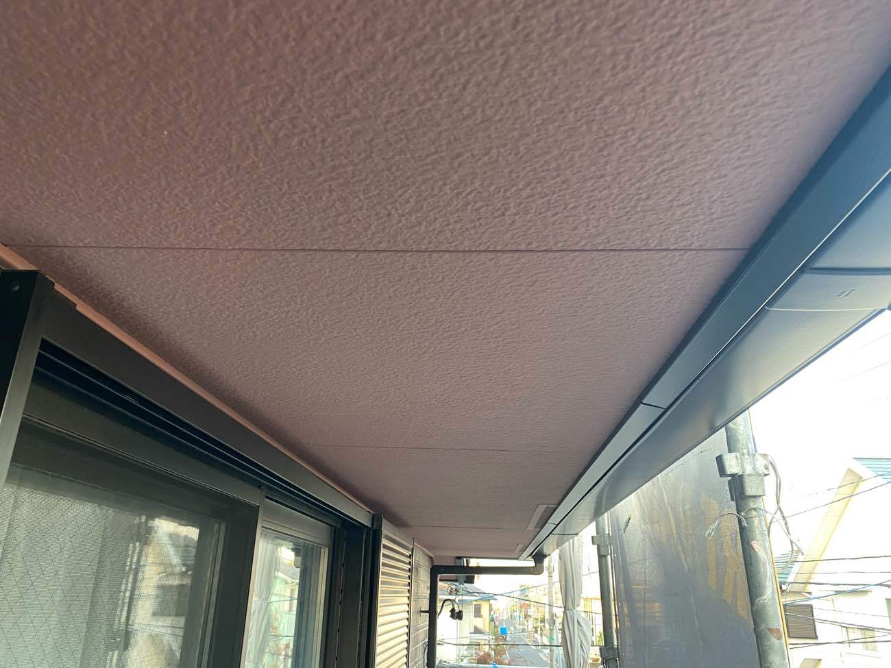 愛知県名古屋市天白区　軒天塗装　施工完了