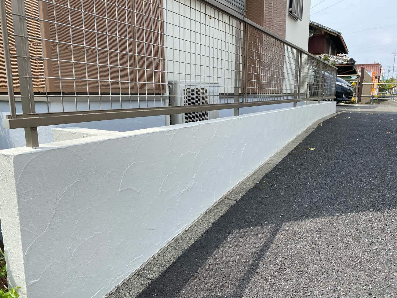 愛知県名古屋市中川区　外構塗装　施工完了