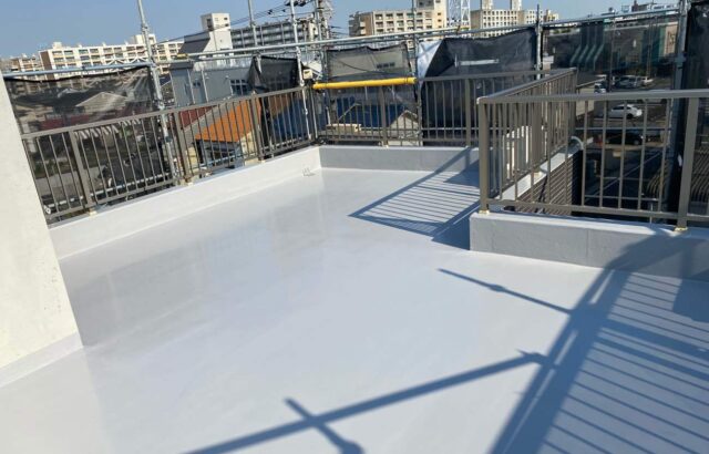 愛知県名古屋市中川区　屋上防水工事　施工完了