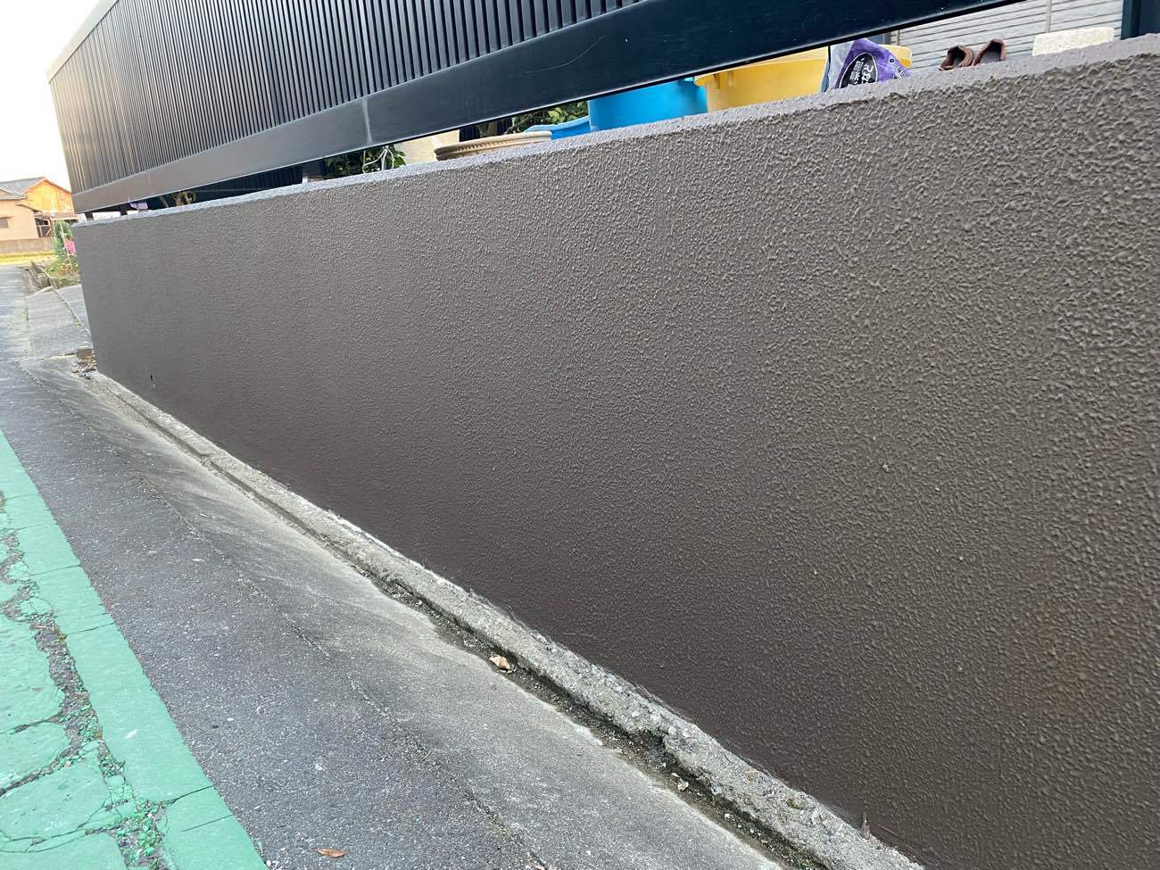 愛知県津島市　外構塗装　全景　施工完了