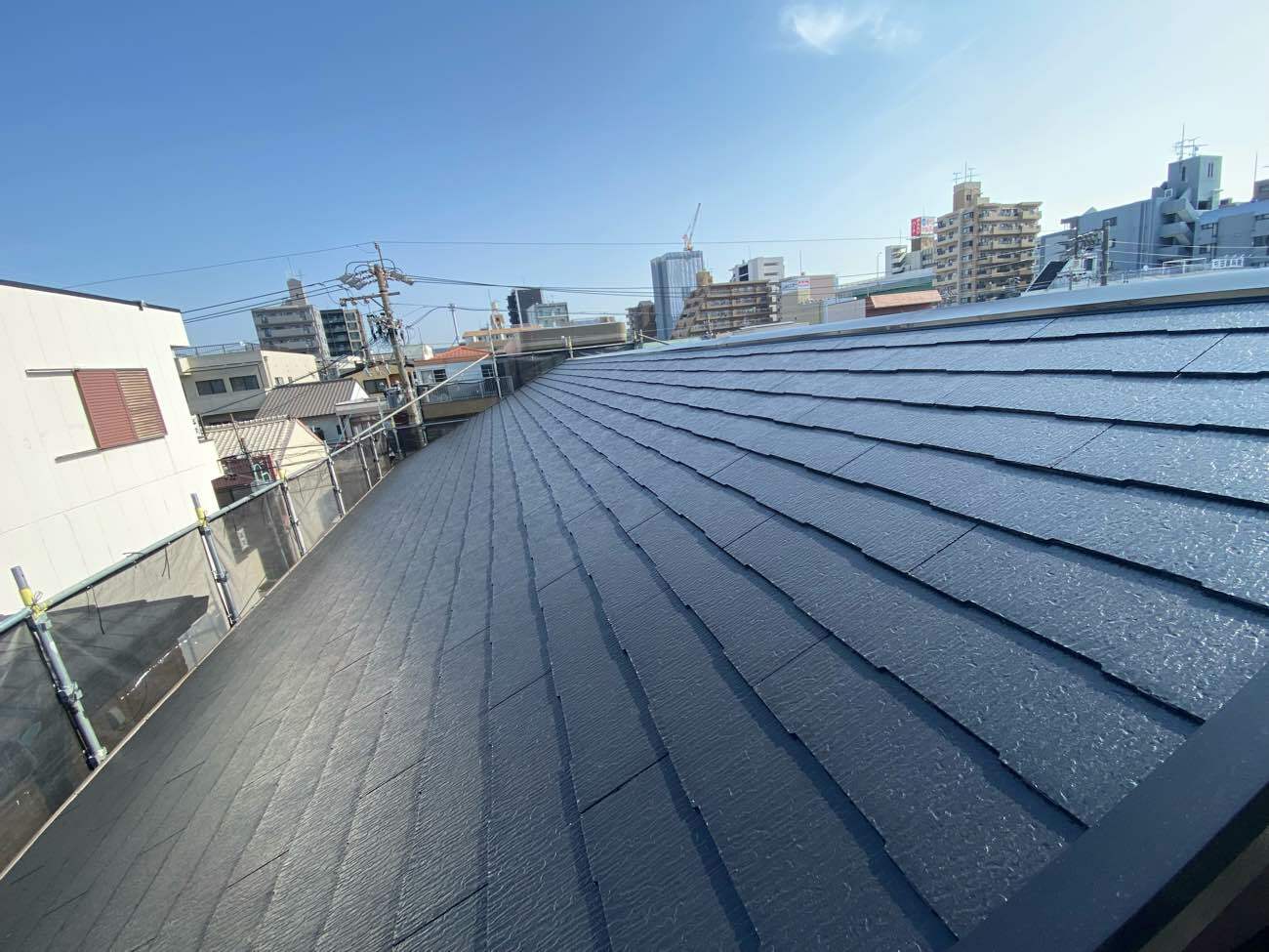 名古屋市西区　屋根塗装　施工完了