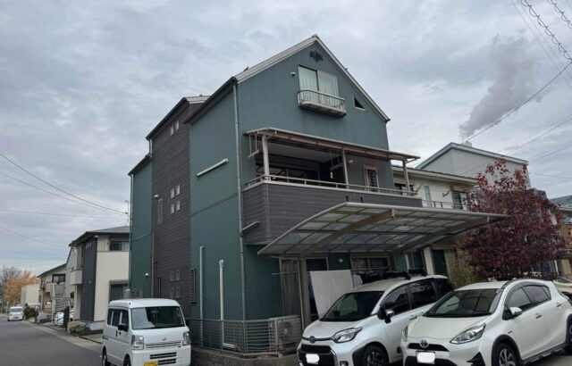 屋根塗装　MUGAseven　PX-704　外壁塗装　MUGAzero　PX-747　PX-737　名古屋市中川区　施工事例　アートペインズ　プレマテックス　施工前