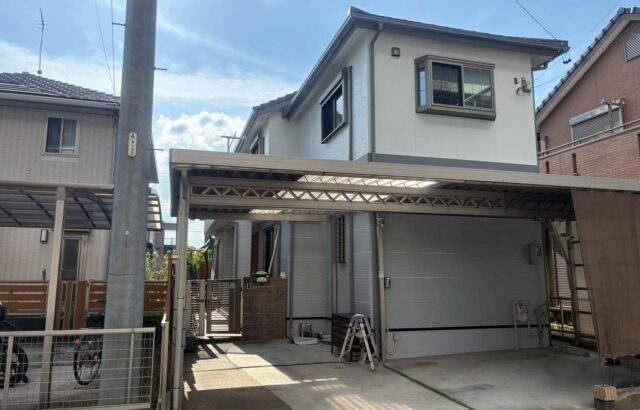 外壁塗装 ウルトラMUKI PX-701 PX-705 PX-708 名古屋市中川区 施工事例 アートペインズ プレマテックス 施工後