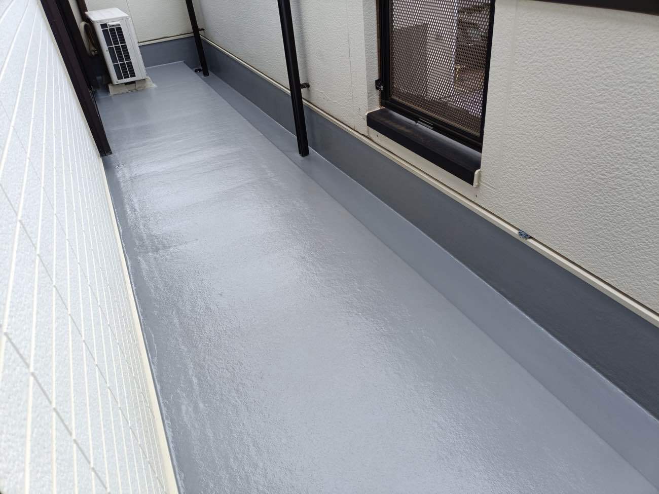 ﾍﾞﾗﾝﾀﾞ防水工事　ベランダ　防水工事　名古屋市中川区　施工事例　アートペインズ　施工後
