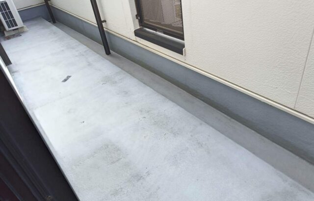 ﾍﾞﾗﾝﾀﾞ防水工事　ベランダ　防水工事　名古屋市中川区　施工事例　アートペインズ　施工前