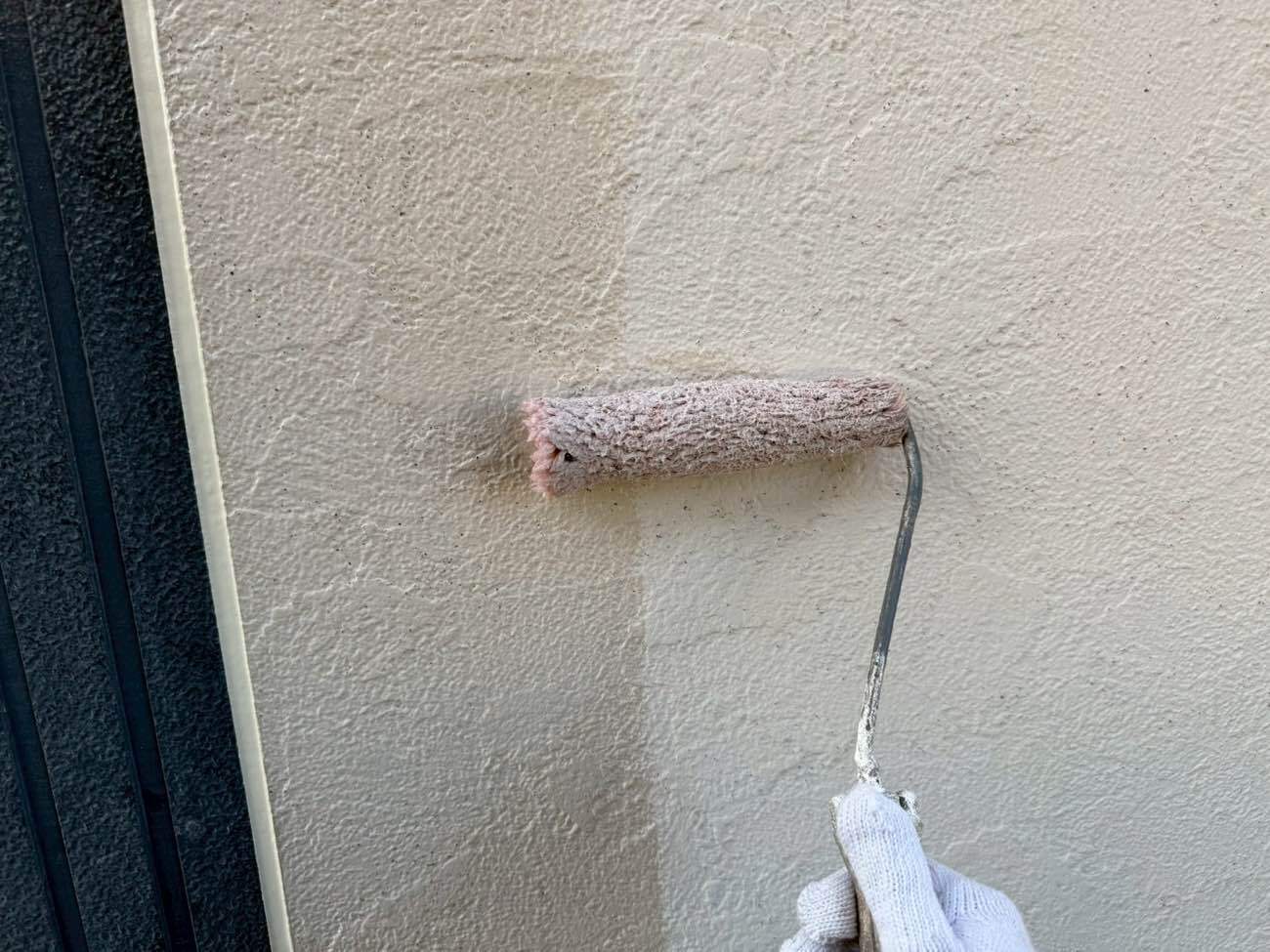 屋根工事 屋根カバー工法 横暖ルーフ ブラック 外壁塗装 グランデ 無機 メイン PX-701 PX-707 清須市 施工事例 アートペインズ プレマテックス 下塗り