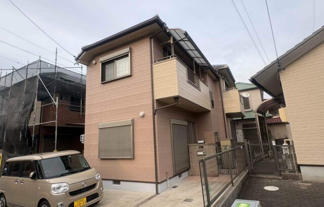 外壁塗装　超低汚染ﾘﾌｧｲﾝ弾性1000MS-IR　8088　ﾓｶ　8084　ﾒﾘｰﾉ　名古屋市緑区　施工事例　アートペインズ　アステックペイント　施工後