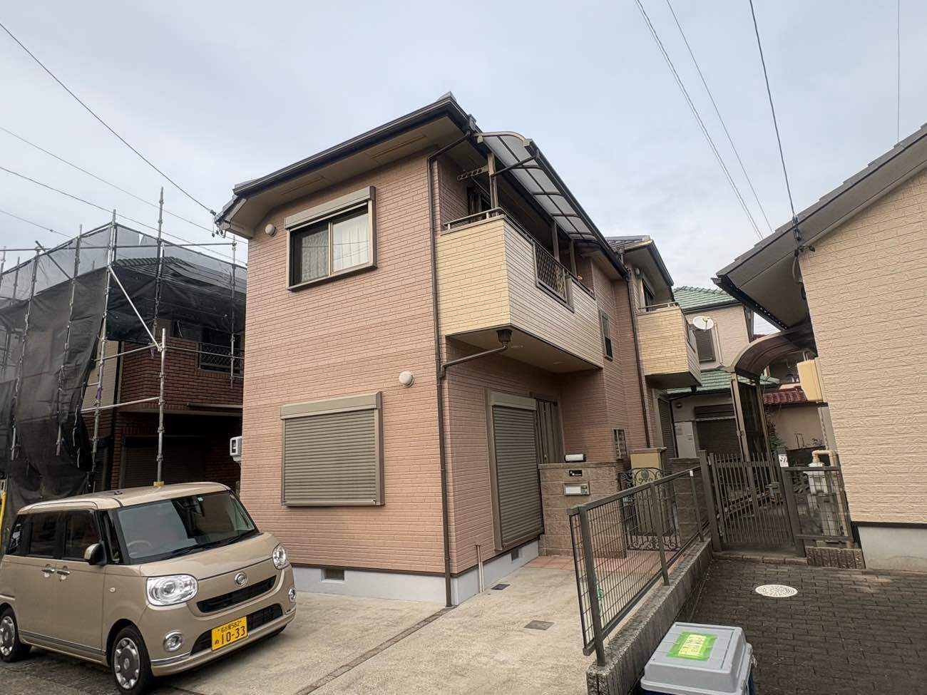 外壁塗装　超低汚染ﾘﾌｧｲﾝ弾性1000MS-IR　8088　ﾓｶ　8084　ﾒﾘｰﾉ　名古屋市緑区　施工事例　アートペインズ　アステックペイント　施工後