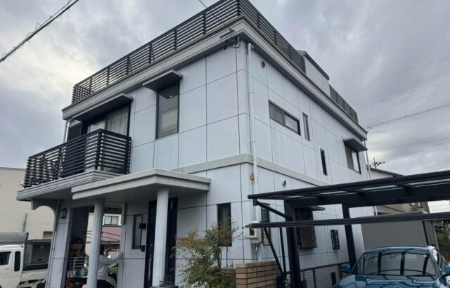 外壁塗装　ｸﾞﾗﾝﾃﾞ有機HRC　PX-754　一宮市　施工事例　アートペインズ　プレマテックス　施工前