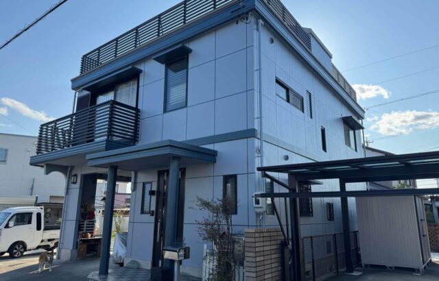 外壁塗装　ｸﾞﾗﾝﾃﾞ有機HRC　PX-754　一宮市　施工事例　アートペインズ　プレマテックス　施工後　完了
