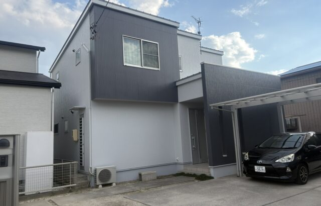 外壁塗装 超低汚染リファイン弾性1000MS-IR パールグレイ ニンバス 屋根塗装 超低汚染リファイン500無機-IR クレタグレー 名古屋市中川区 施工事例 アートペインズ アステックペイント 施工後